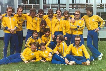 Команда Швеции по подводному регби. I Чемпионат Мира 1980 год